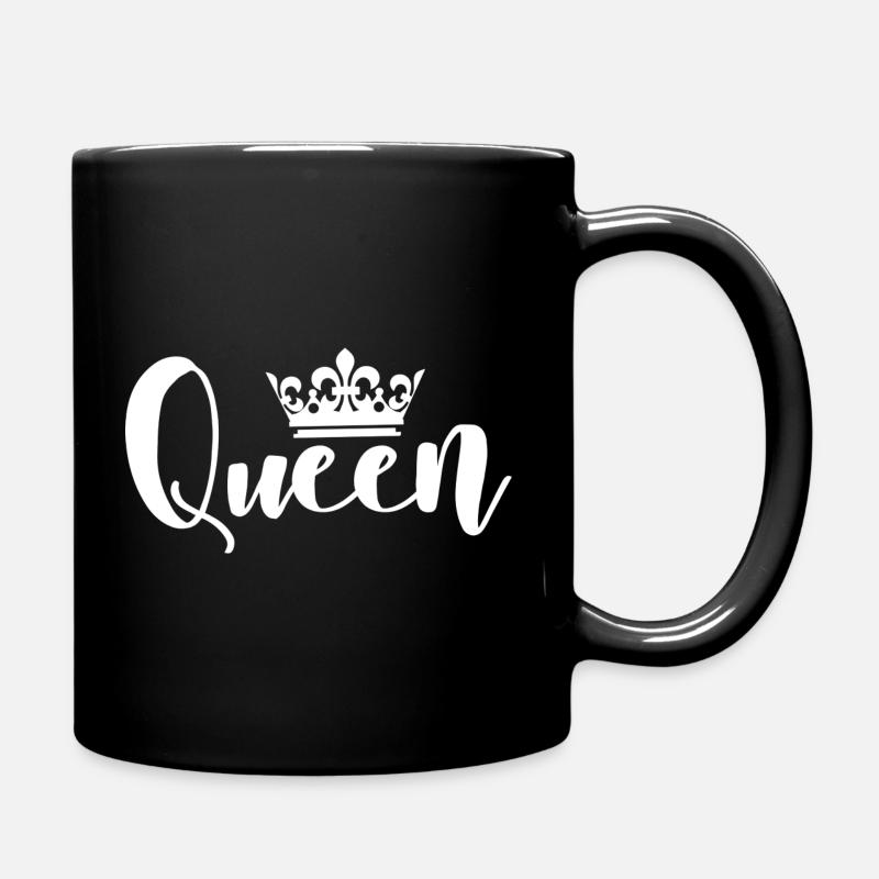 Queen Mama - Tasse einfarbig - Schwarz
