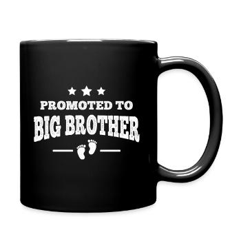 Promoted To Big Brother - Full Colour Mug - black - Right