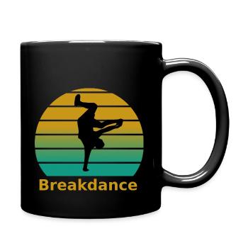 Breakdance - Tasse einfarbig - Schwarz - Rechts
