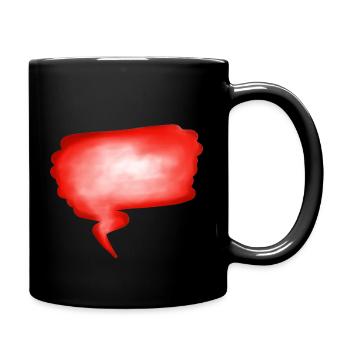 Red Word Bubble - Full Colour Mug - black - Right