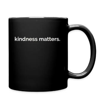 kindness matters - Full Colour Mug - black - Right