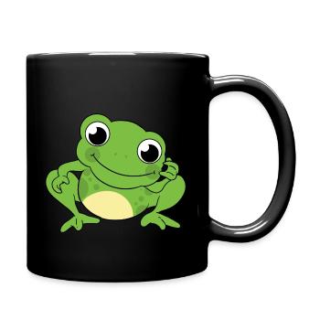 Petite grenouille - Mug uni - noir - Droite