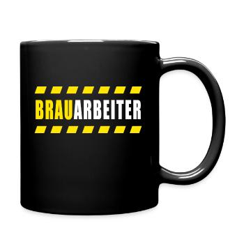Brauarbeiter Party Bauarbeiter Bier Spruch Shirt - Tasse einfarbig - Schwarz - Rechts