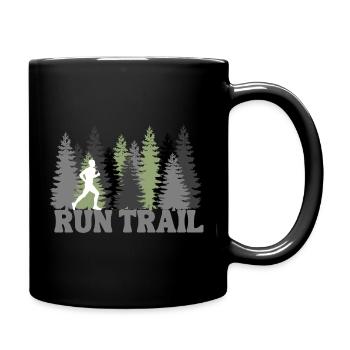 Run Trail - Full Colour Mug - black - Right