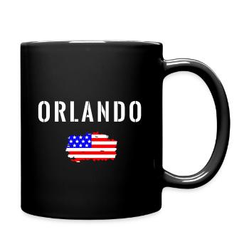 Tampa Urlaub USA Flagge Reisen Amerika Florida - Tasse einfarbig - Schwarz - Rechts