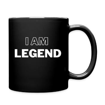 I am legend - die Legende lebt! - Tasse einfarbig - Schwarz - Rechts