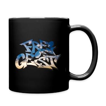 blockedTitle - Tasse einfarbig - Schwarz - Rechts