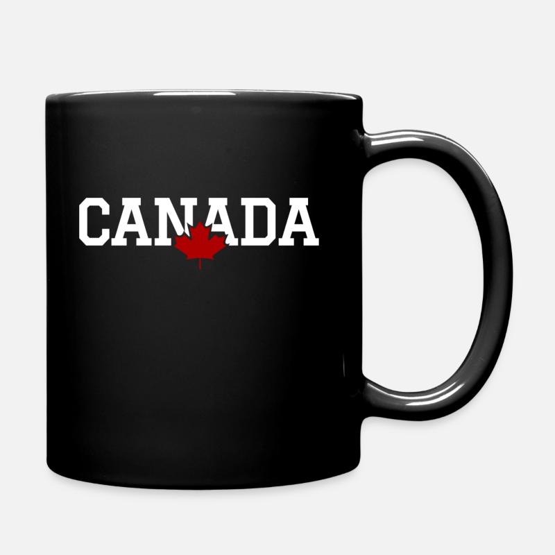 CANADA - Maple Leaf - Full Colour Mug - black