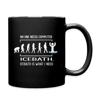 winterbader icebath eisloch evolution anbaden - Tasse einfarbig - Schwarz - Rechts