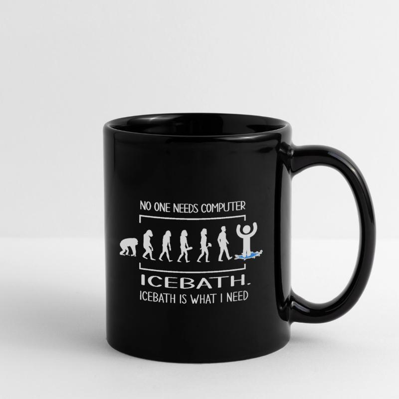 bain d’hiver bain de glace trou de glace évolution baignade Mug uni