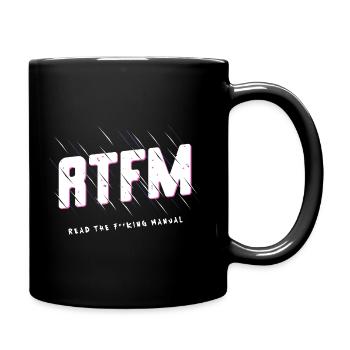 RTFM - Read the F**king Manual - Tasse einfarbig - Schwarz - Rechts