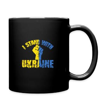 Soutenez l’Ukraine avec Je soutiens l’Ukraine - Mug uni - noir - Droite