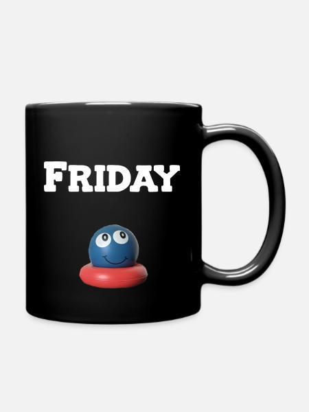 Friday - Tasse einfarbig - Schwarz