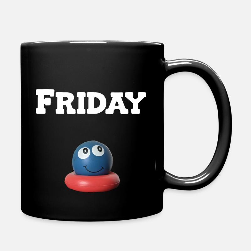 Friday - Tasse einfarbig - Schwarz