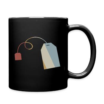 Sachets de thé Retro Style Vintage - Mug uni - noir - Droite