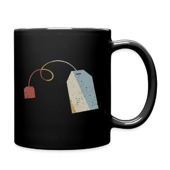 Sachets de thé Retro Style Vintage - Mug uni - noir - Droite