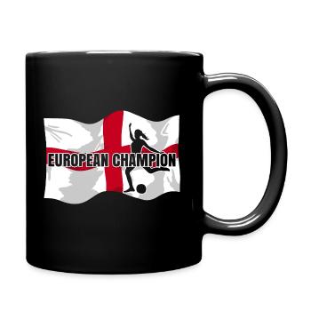 European Champion | championship women's football - Full Colour Mug - black - Right