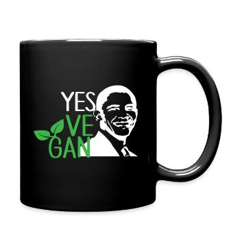 Oui Ve Gan Vegan Vegan Dicton Drôle Vegan - Mug uni - noir - Droite