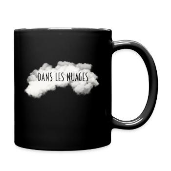Dans les nuages - pour les rêveurs - Mug uni - noir - Droite