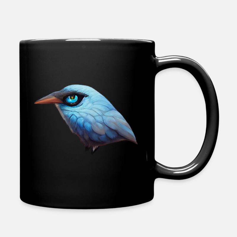 Blue Bird with Blue Eyes - Tasse einfarbig - Schwarz