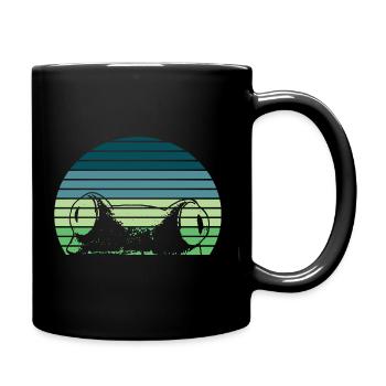 Yeux de grenouille Reptiles Amphibiens Grenouilles Crapauds - Mug uni - noir - Droite