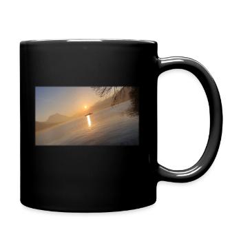 Sunset - Tasse einfarbig - Schwarz - Rechts