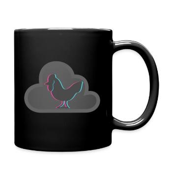 KENNR1CH CHICKEN SMOKE MERCH - Tasse einfarbig - Schwarz - Rechts