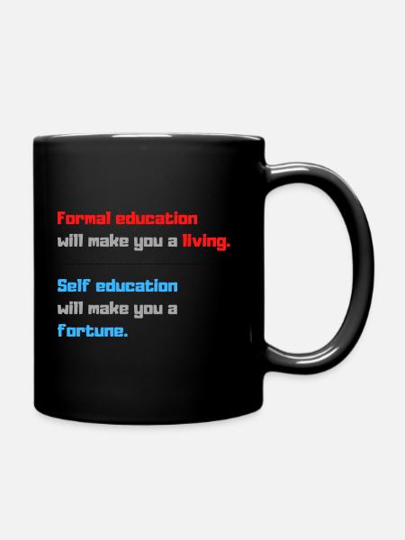 Citations Citation éducative - Mug uni - noir