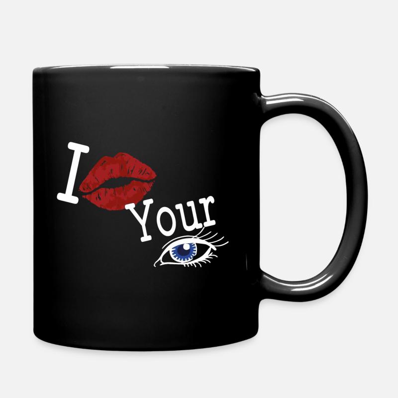 Ich küss dein Auge Türkiye - Tasse einfarbig - Schwarz