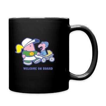 Welcome on board - Bienvenue à bord - Mug uni - noir - Droite