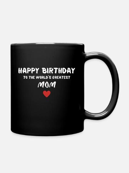 Joyeux anniversaire maman - Mug uni - noir