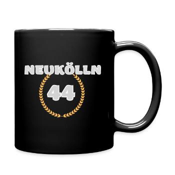 Neukölln 44 Berlin T-Shirt - Tasse einfarbig - Schwarz - Rechts