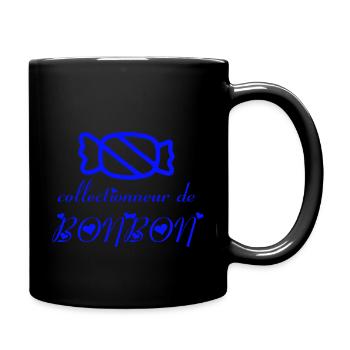 Süßigkeitensammler - Tasse einfarbig - Schwarz - Rechts