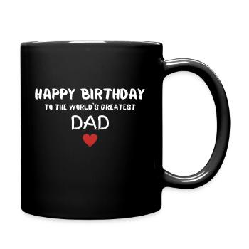 Joyeux anniversaire Papa Personne préférée Anniversaire - Mug uni - noir - Droite