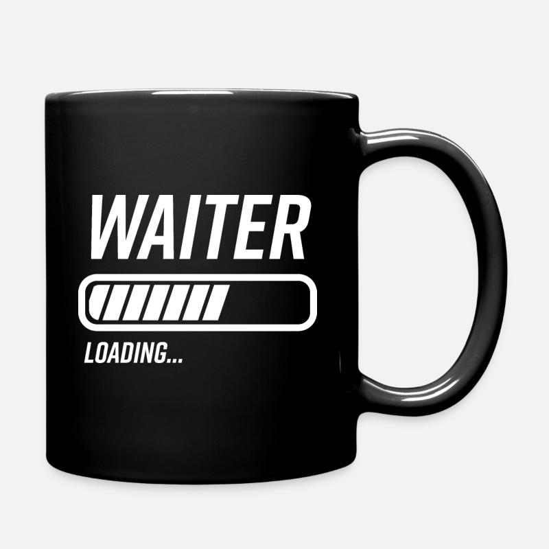 Waiter Loading Bar - Full Colour Mug - black