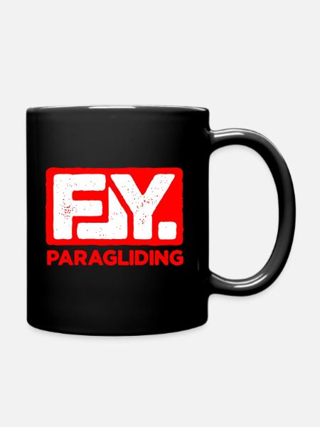 FLY PARAGLIDING - Tasse einfarbig - Schwarz