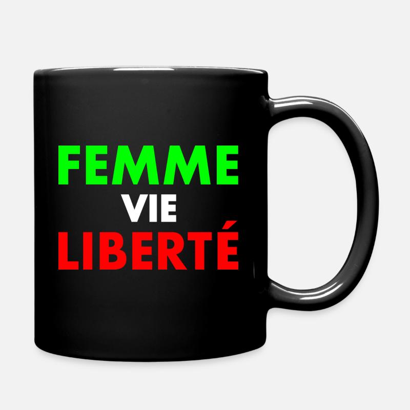 Femme vie liberté - Mug uni - noir