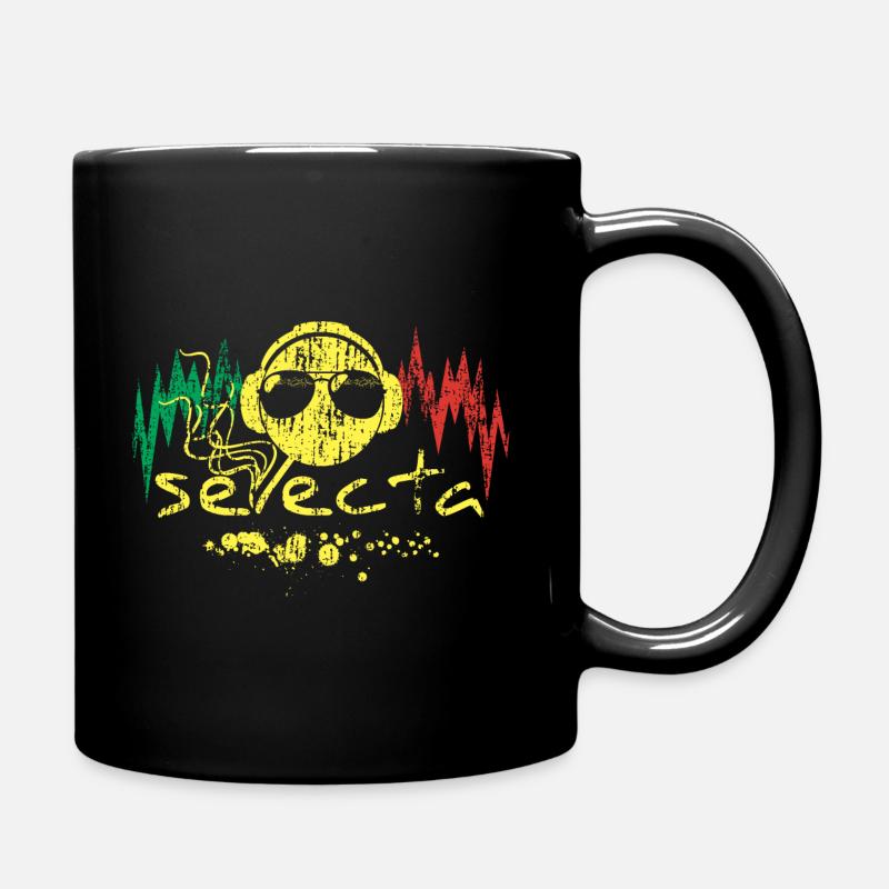 Selecta - Vintage Reggae Music DJ aus Jamaika - Tasse einfarbig - Schwarz