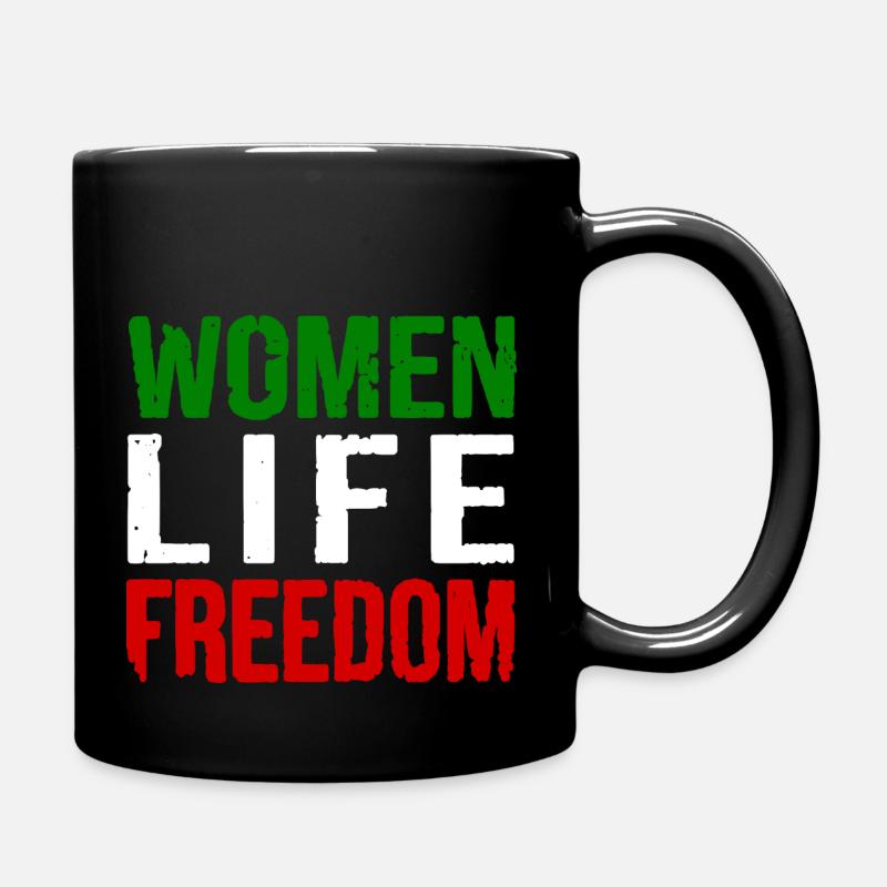 Women life freedom - Mug uni - noir