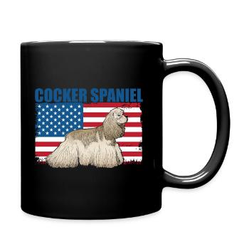 Cocker Spaniel - Mug uni - noir - Droite
