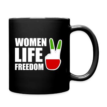 Women life freedom - Mug uni - noir - Droite