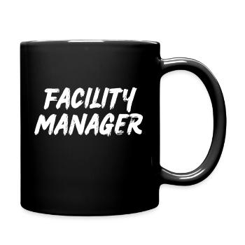 Facility Manager In-house technician Caretaker - Full Colour Mug - black - Right