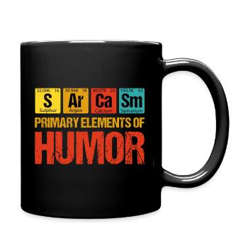 Sarcasme - Principaux éléments d’humour - Mug uni - noir - Droite
