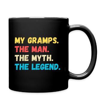 Mes gramps. L’homme. Le mythe. La légende - Mug uni - noir - Droite