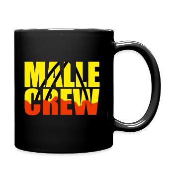 Malle - Motto - Tasse einfarbig - Schwarz - Rechts