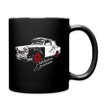 Ostdeutsch Streetwear - Trabi - Tasse einfarbig - Schwarz - Rechts