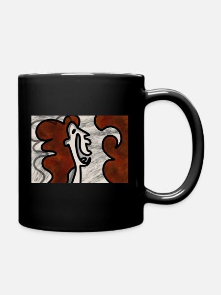 Hair - Full Colour Mug - black