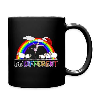 be different - Einzigartig - Tasse einfarbig - Schwarz - Rechts
