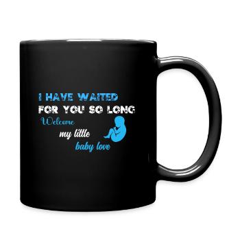 I have waited for you so long BLU WE - Full Colour Mug - black - Right