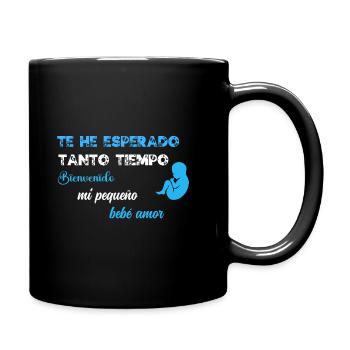Je t'ai tant attendu BLU WE - Mug uni - noir - Droite